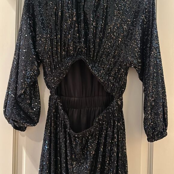 H&M NWT Black sequins cocktail dress - Picture 12 of 12